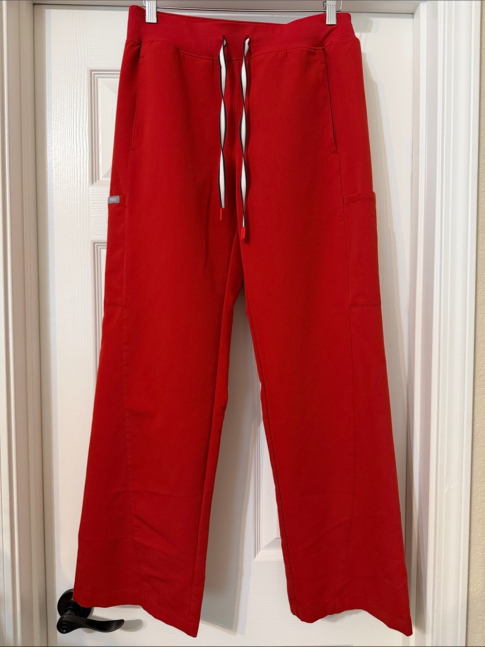Figs NWT team USA Red Drawstring Wide-Leg Pants